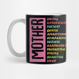 MOTHER Meaning Shirt I Love Mom Mothers Day Mug